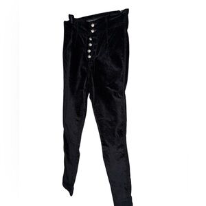 Veronica. Beard Black Velvet skinny pants. Size 28. In excellent condition